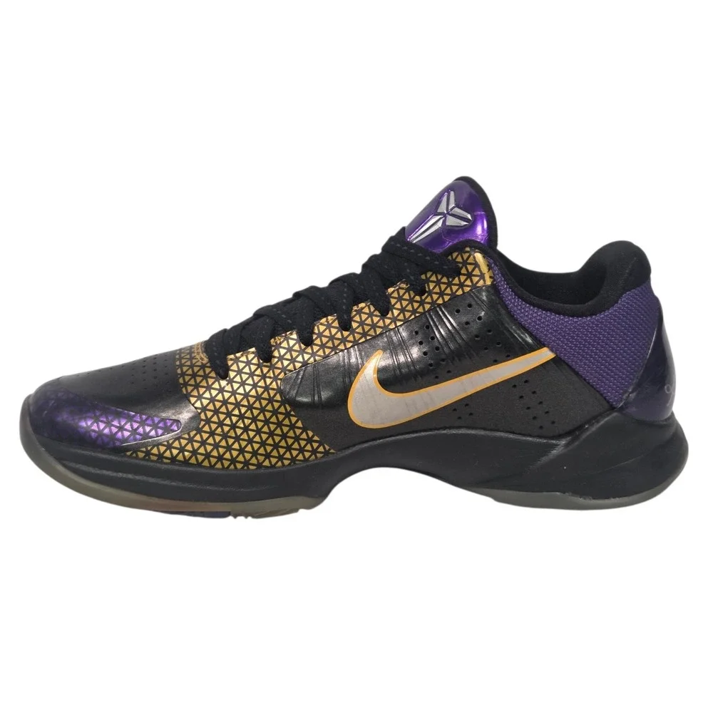 Nike Zoom Kobe V 5 Lakers POP Away 2010 Sz 10 Black Purple Vnds Carpe Diem